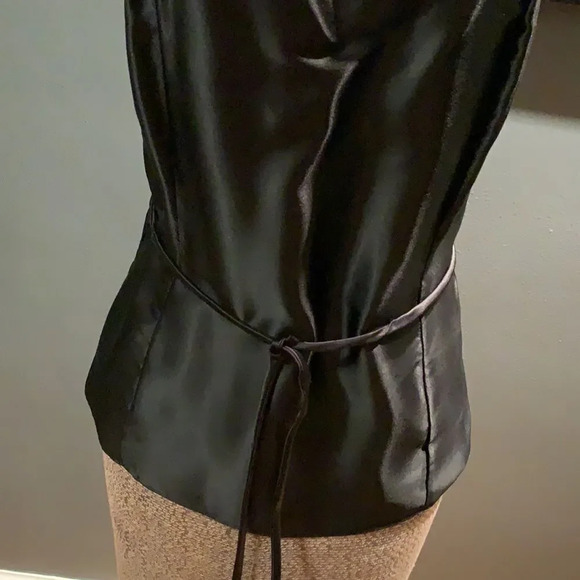 Ten Karats black satin sequin trim camisole, small - Picture 3 of 7